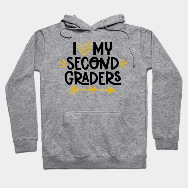 I Love my Second Graders Teacher School Back to School Hoodie by ThreadSupreme